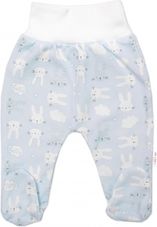 Kojenecká soupravička 3-dílná bavlna - NEW BUNNY modro-bílá - vel.62 - obrázek 2