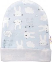 Kojenecká soupravička 3-dílná bavlna - NEW BUNNY modro-bílá - vel.62 - obrázek 4