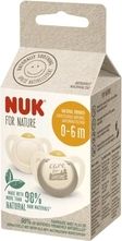 Dudlík latexový kulatý NUK sada 2ks - FOR NATURE béžový - 0-6měs. - obrázek 2