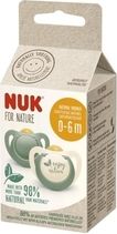 Dudlík latexový kulatý NUK sada 2ks - FOR NATURE zelený - 0-6měs. - obrázek 2