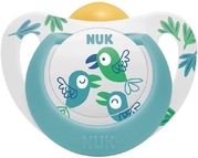 Dudlík latexový plochý NUK - STAR ptáčci s mátovou - 6-18měs. - obrázek 1
