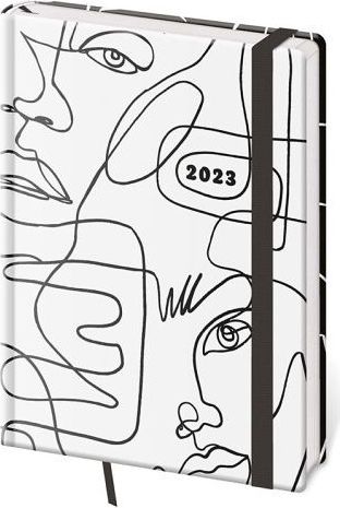 Diář denní A5 Vario Face s gumičkou 2023 / 14,5cm x 20,5cm / DV422-13-23 - obrázek 1