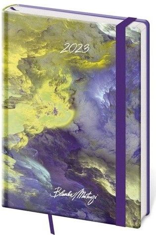 Diář denní A5 Vario Matragi Blooming s gumičkou 2023 / 14,5cm x 20,5cm / DV422-32-23 - obrázek 1