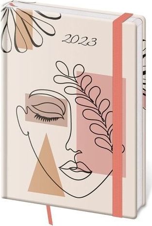 Diář týdenní A5 Vario Woman s gumičkou 2023 / 14,5cm x 20,5cm / DV423-20-23 - obrázek 1