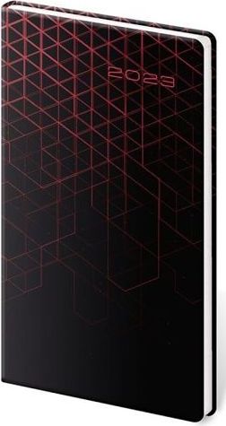 Diář kapesní Vario Red design 2023 / 8cm x 15cm / DV426-02-23 - obrázek 1