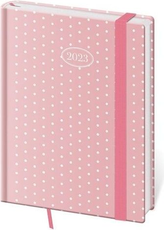 Diář denní B6 Vario Dots s gumičkou 2023 / 12cm x 16,5cm / DV432-22-23 - obrázek 1
