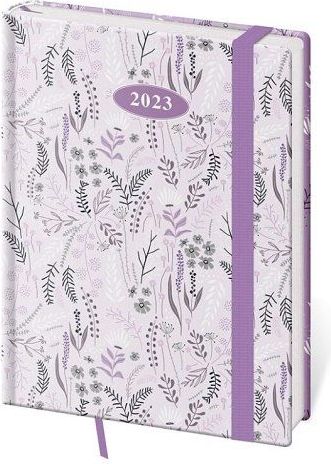 Diář týdenní B6 Vario Lavender s gumičkou 2023 / 12cm x 16,5cm / DV433-11-23 - obrázek 1