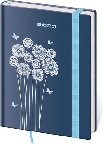 Diář týdenní B6 Vario Daisy s gumičkou 2023 / 12cm x 16,5cm / DV433-25-23 - obrázek 1