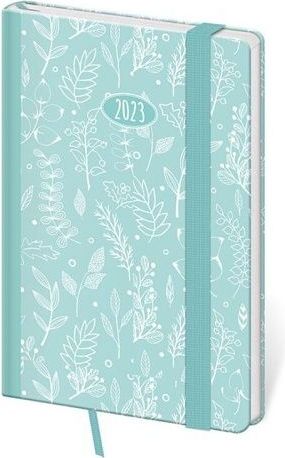 Diář kapesní Vario Turquoise s gumičkou 2023 / 9cm x 14cm / DV436-30-23 - obrázek 1