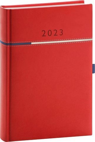 Diář denní Tomy červenomodrý 2023 / 21cm x 15cm / PGD-DA5TO-3872 - obrázek 1