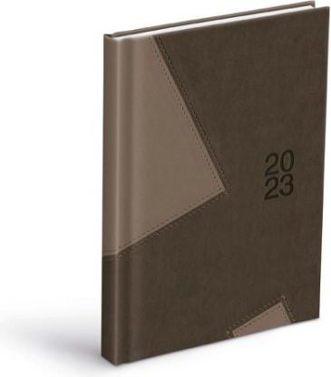 MFP Diář denní D801 PU gray/gray 2023 / 14,8cm x 21,2cm / 7781152 - obrázek 1