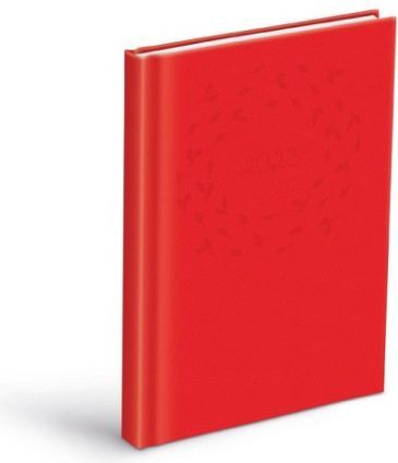 MFP Diář denní D801 PU red 2023 / 14,8cm x 21,2cm / 7781156 - obrázek 1