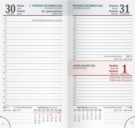 MFP Diář denní D802 Lamino 1 2023 / 9cm x 17cm / 7781163 - obrázek 2