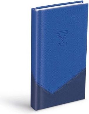 MFP Diář denní D802 PU blue/blue 2023 / 9cm x 17cm / 7781168 - obrázek 1