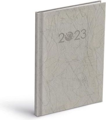 MFP Diář týdenní T805 PU silver 2023 / 14,8cm x 21cm / 7781188 - obrázek 1