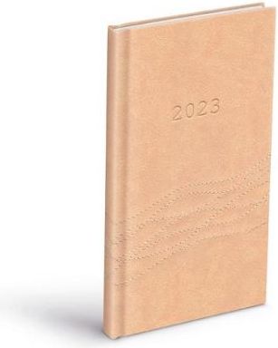 MFP Diář týdenní T806 PU beige 2023 / 9cm x 17cm / 7781200 - obrázek 1
