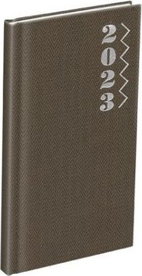 MFP Diář týdenní T806 PU gray 2023 / 9cm x 17cm / 7781198 - obrázek 1