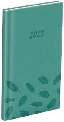 MFP Diář týdenní T806 PU green 2023 / 9cm x 17cm / 7781199 - obrázek 1