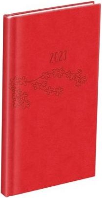 MFP Diář týdenní T806 PU red 2023 / 9cm x 17cm / 7781197 - obrázek 1