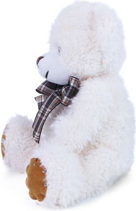 Plyšový medvěd s mašlí 15 cm béžový - obrázek 3