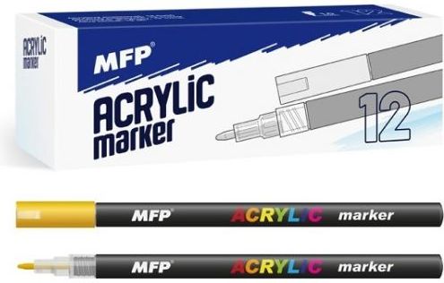 Akrylový popisovač 1mm  - zlatý - obrázek 1