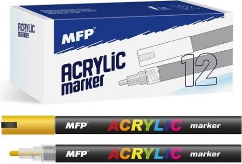 Akrylový popisovač 4mm - zlatý - obrázek 1
