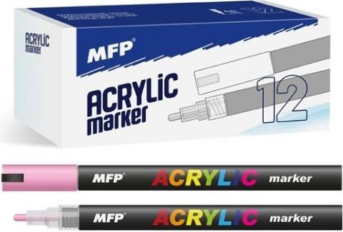 Akrylový popisovač 4mm - růžový - obrázek 1