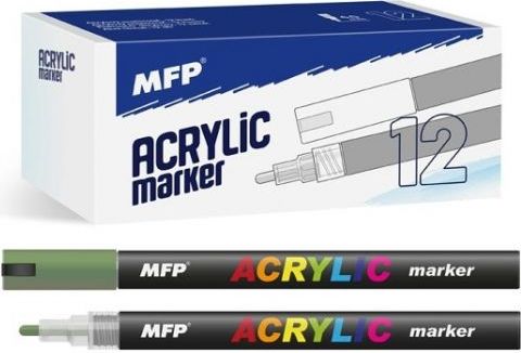 Akrylový popisovač 4mm - zelený tmavý - obrázek 1