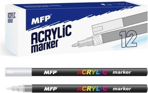 Akrylový popisovač 1mm  - stříbrný - obrázek 1