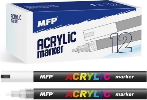 Akrylový popisovač 4mm - bílý - obrázek 1