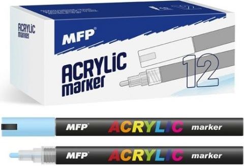 Akrylový popisovač 4mm - modrý světlý - obrázek 1