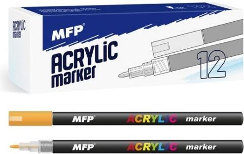 Akrylový popisovač 1mm - oranžový - obrázek 1