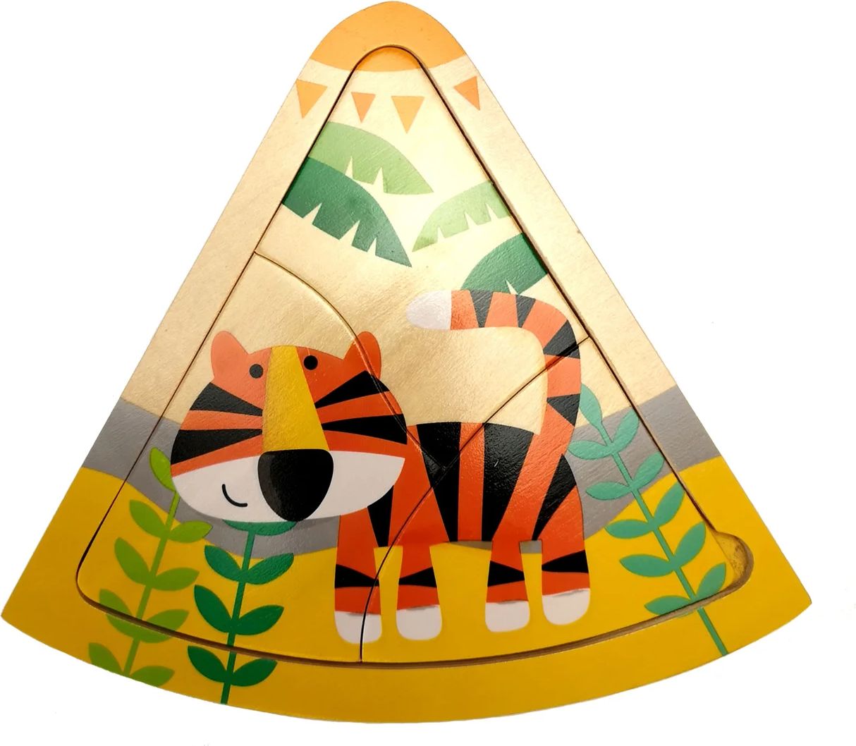 Vkládačka malá trojúhelník Tygr - obrázek 1