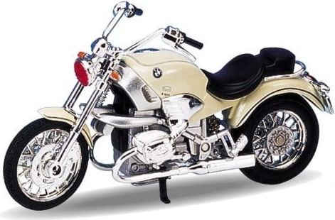 Welly Motocykl BMW R1200C 1:18 krémový - obrázek 1