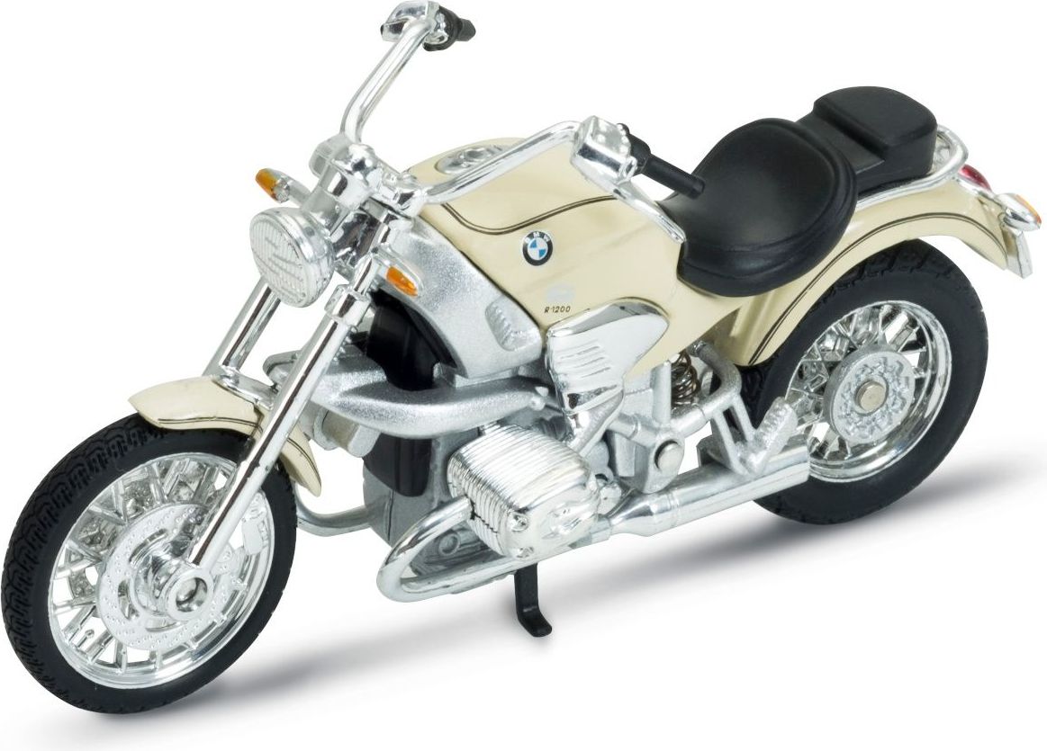 Welly Motocykl BMW R1200C 1:18 krémový - obrázek 2