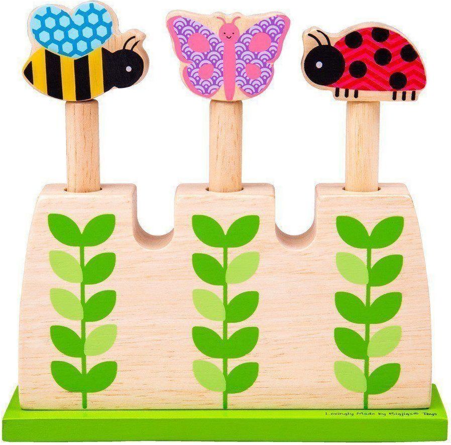 Bigjigs Toys Nasazovací věž Garden - poškozený obal - obrázek 1