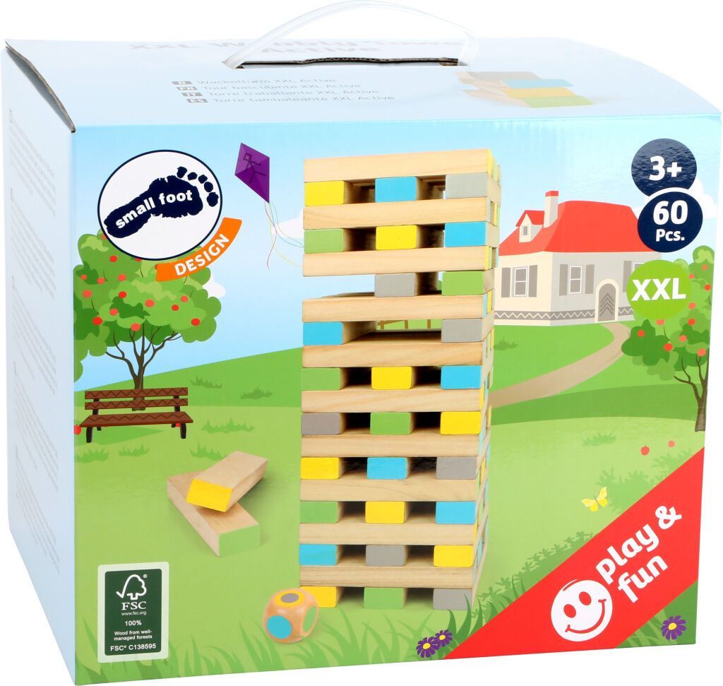 Small foot by Legler Small Foot Jenga věž XXL - poškozený obal - obrázek 4
