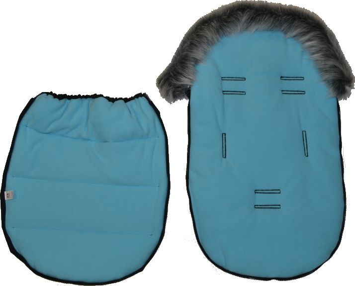 Zimní fusak s kožešinou, Dětský svět, Elf Baby, tyrkysový - obrázek 3