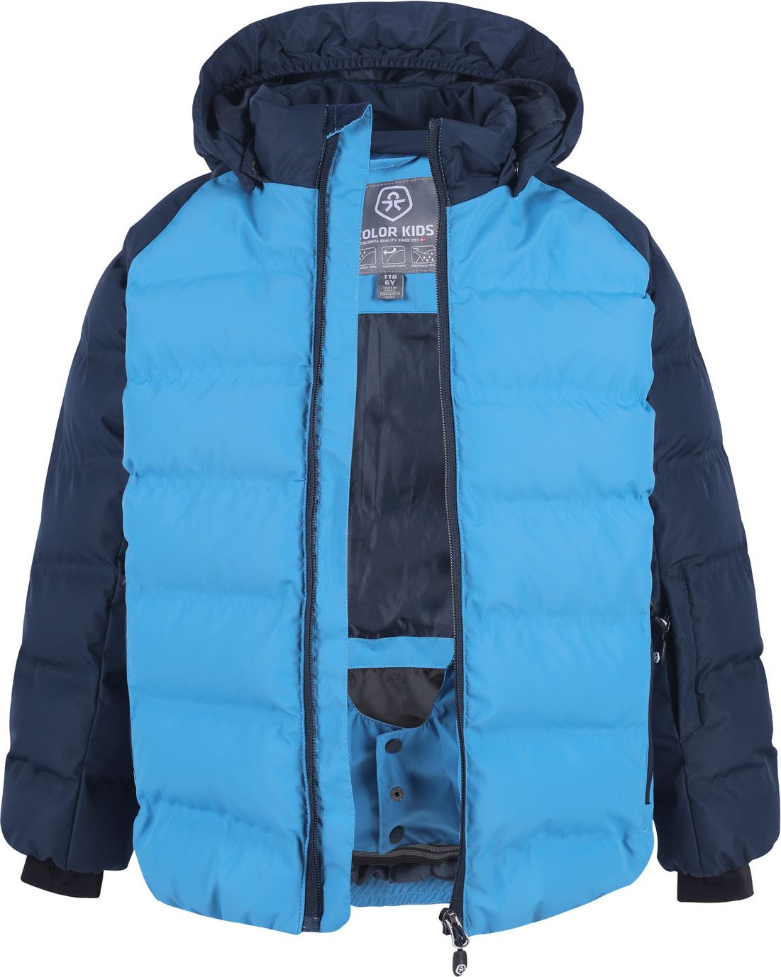 DĚTSKÁ ZIMNÍ LYŽAŘSKÁ BUNDA COLOR KIDS, AF 10.000, BLUE Velikost: 110 - obrázek 2