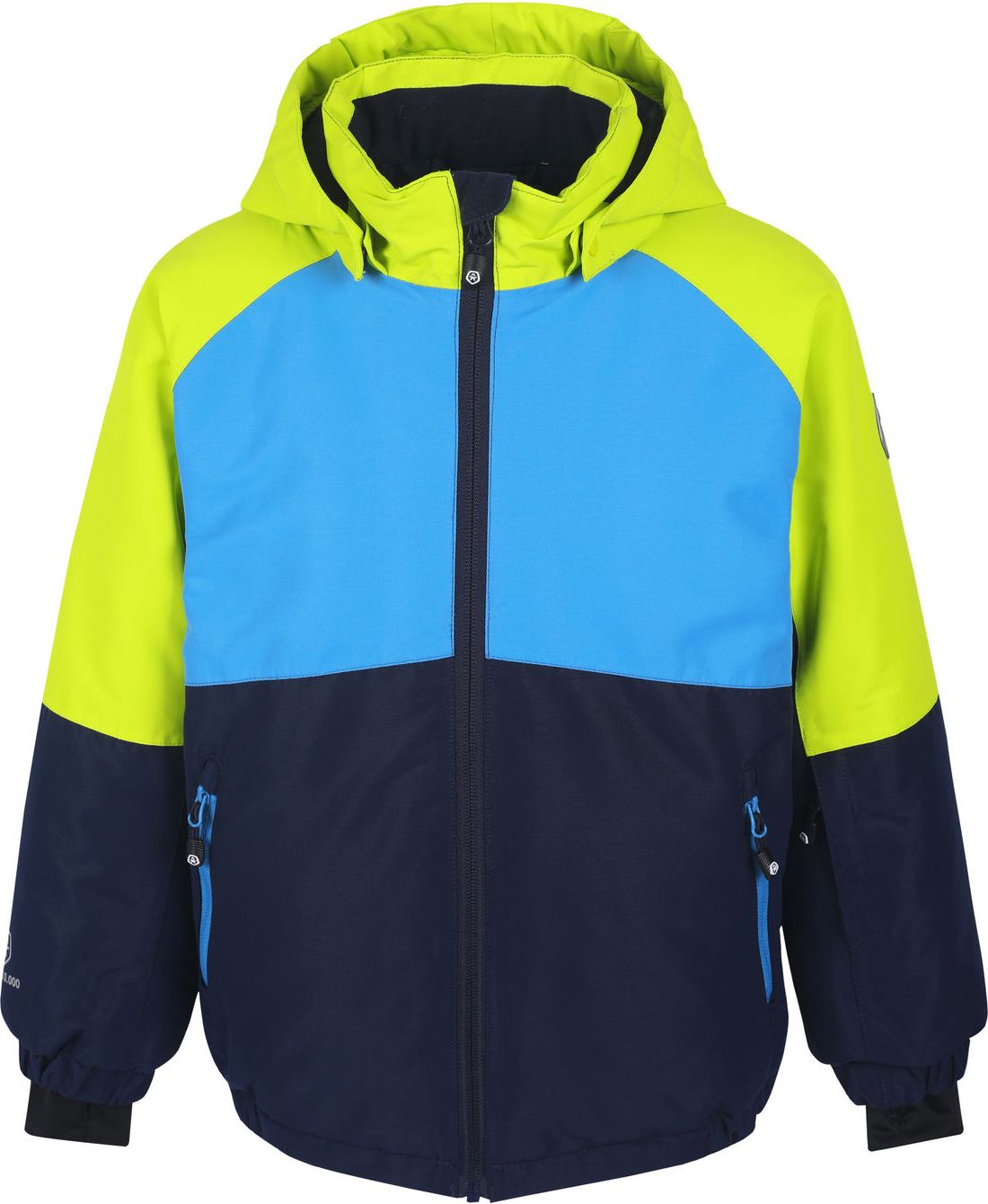 DĚTSKÁ ZIMNÍ LYŽAŘSKÁ BUNDA COLOR KIDS, AF 10.000 COLORBLOCK BLUE Velikost: 104 - obrázek 1