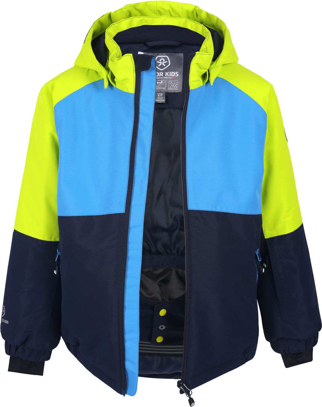DĚTSKÁ ZIMNÍ LYŽAŘSKÁ BUNDA COLOR KIDS, AF 10.000 COLORBLOCK BLUE Velikost: 104 - obrázek 2