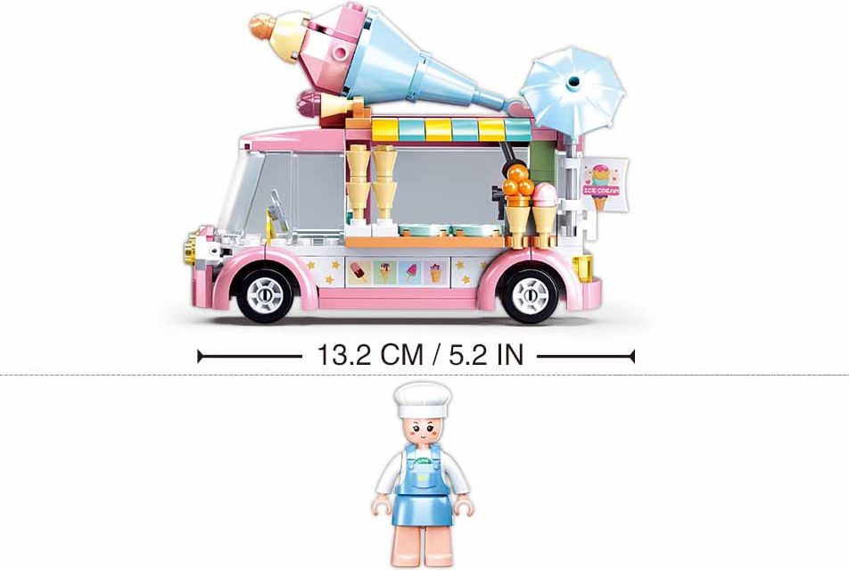Sluban Girls Dream M38-B0993A Mobilní zmrzlinový stánek - obrázek 3