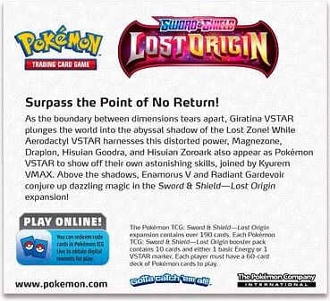 Pokémon TCG: Sword & Shield 11 Lost Origin Booster Box - obrázek 3