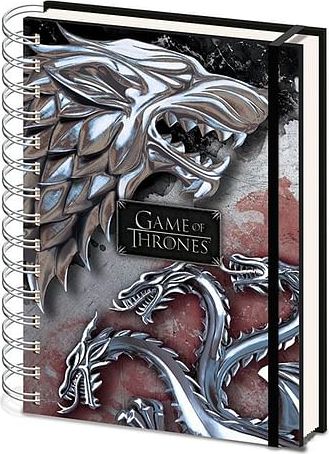 Pyramid International Zápisník Game of Thrones - Stark & Targaryen A5 - obrázek 1