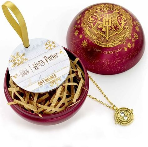 Carat Shop Vánoční koule Harry Potter s náhrdelníkem Obraceč času - obrázek 1