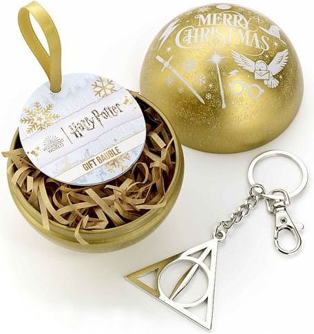 Carat Shop Vánoční koule Harry Potter s klíčenkou Relikvie smrti - obrázek 1