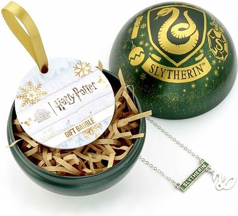 Carat Shop Vánoční koule Harry Potter s náhrdelníkem Zmijozel - obrázek 1