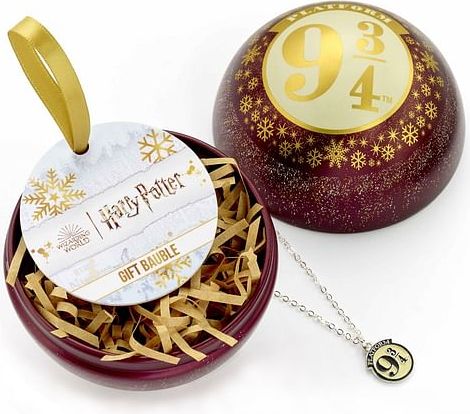 Carat Shop Vánoční koule Harry Potter s náhrdelníkem Nástupiště 9 a 3/4 - obrázek 1