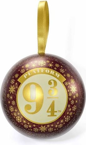 Carat Shop Vánoční koule Harry Potter s náhrdelníkem Nástupiště 9 a 3/4 - obrázek 2