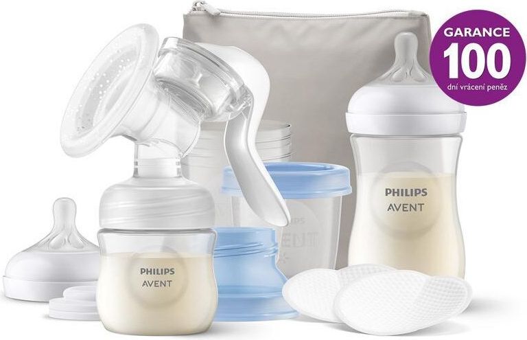Philips AVENT Odsávačka mateřského mléka manuální, startovní sada + Krém na bradavky 30 ml - obrázek 2